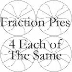 fraction pies