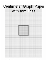 Centimeter Graph Paper with mm lines