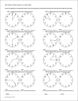 Telling Time - Clock worksheets by Donna Young