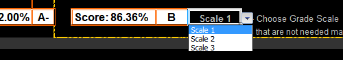 Choose Grade Scale