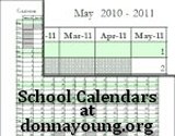 school calendars