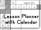 Lesson Planner with a Calendar