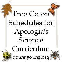 Schedules for Apologia's Science Books -  Both co-op and individual schedules