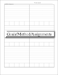 Goals-Methods-Assignment Planner